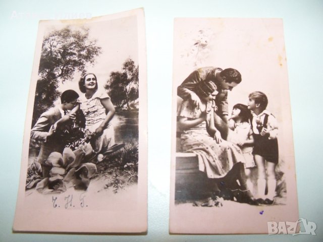 Лот от 7 малки романтични картички от 1941г., снимка 3 - Други ценни предмети - 37199431