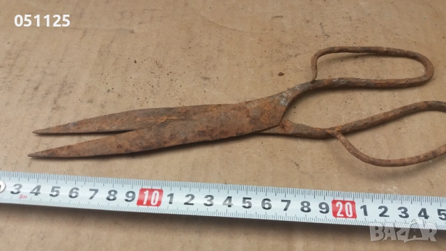 кована възрожденска абаджийска ножица , снимка 4 - Антикварни и старинни предмети - 53026200