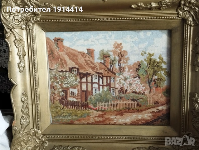 Гоблени по Вилер прецизно ушити по поръчка от специалист с DMC конци, снимка 17 - Гоблени - 50590555