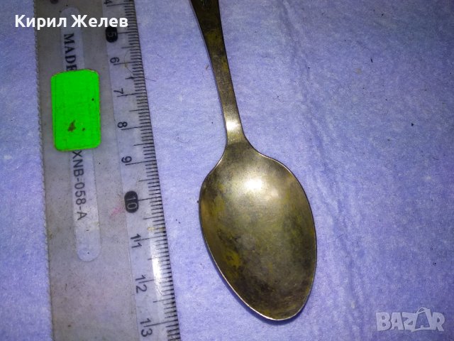 СТАРИННА РУСКА БРОНЗОВА ДЕБЕЛО ПОСРЕБРЕНА ЛЪЖИЦА МНЦ с ФИЛИГРАННА ОРНАМЕНТИКА РЪЧНА ИЗРАБОТКА 42124, снимка 6 - Колекции - 43806687