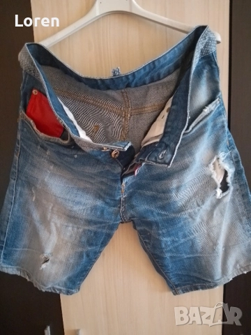 *Desquart 2*Мъжки къси дънкови панталони, снимка 2 - Панталони - 52637178