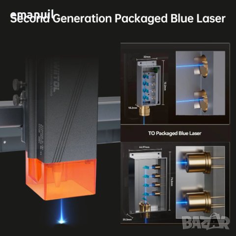 ATOMSTACK SWIITOL E6 6W 800лв. 12W 1100лв. E24 24W 1600лв. CNC лазер лазерно гравиране, снимка 6 - Други машини и части - 43690543