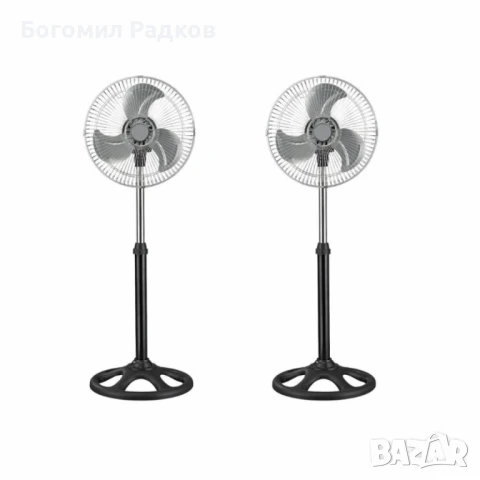 Вентилатор Rosberg, 45W, 30 см, Черен, снимка 2 - Вентилатори - 50690634