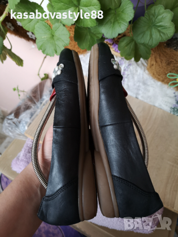 Балерини Rieker 37.5 н. Естествена кожа , снимка 7 - Дамски ежедневни обувки - 36380899