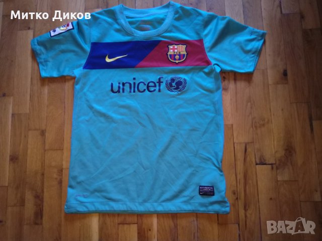 Barcelona футболна тениска  2010 - 2011 гости Nike M юноши 140-150cm