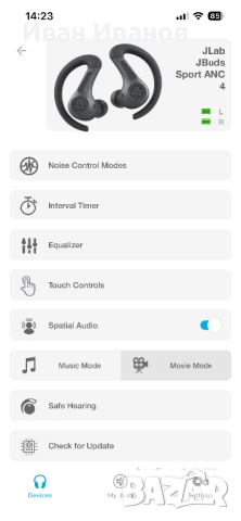 Jlab Jbuds Sport ANC Bluetooth слушалки, снимка 4 - Bluetooth слушалки - 52110520