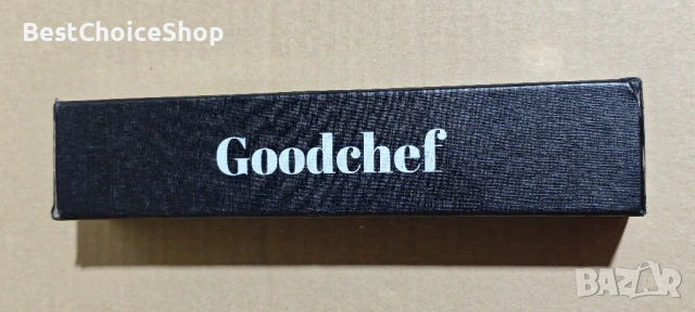 Goodchef Нож за лов D2 с дамаска шарка ергономична дръжка от розово дърво – Кожена кания, снимка 3 - Ножове - 53095996