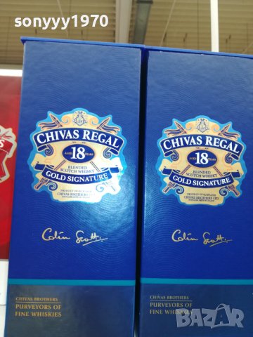 chivas regal 18-празно шише 1бр и кутия 1807220951, снимка 6 - Колекции - 37421785