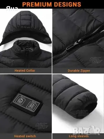 Електрическо Зимно яке, с 21 нагряващи зони, бързо затоплящо!!! С USB, снимка 2 - Якета - 48406431