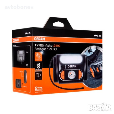 Компресор за гуми OSRAM TYREINFLATE 2110 - 12V, снимка 4 - Аксесоари и консумативи - 53582588