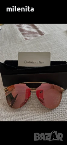 Страхотни очила Christian Dior с огледални розови стъкла