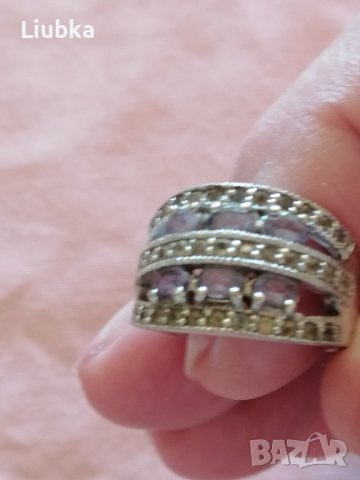 красиви сребърни пръстени, снимка 1 - Пръстени - 44080838