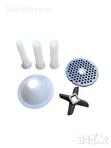 Професионална чугунена месомелачка Румънска №32 с електромотор и метална фуния, снимка 4 - Други инструменти - 43050708