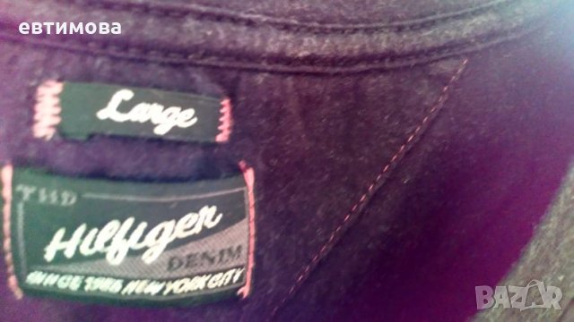 Тишърт Tommy Hilfiger denim, L, с пайети, снимка 7 - Тениски - 33293468