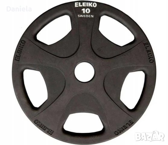Eleiko Vulcano Plate 2,5 kg black тежести професионални made in Sweden, снимка 4 - Фитнес уреди - 38370093