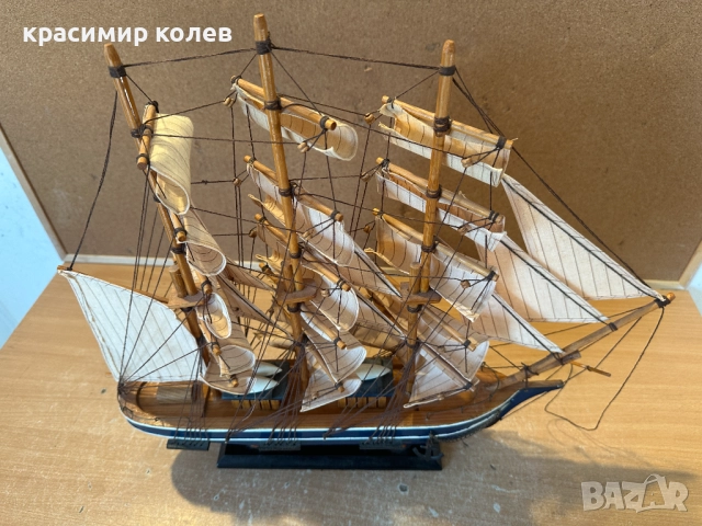 умален модел на британски търговски кораб (клипер)"CUTTY SARK", снимка 7 - Антикварни и старинни предмети - 52924645