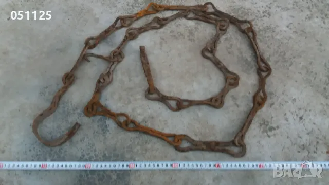 уникална възрожденска кована веруга, кука за камина 3 метра , снимка 17 - Антикварни и старинни предмети - 49027694