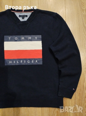 Tommy hilfiger горнище мъжка оригинален , снимка 5 - Спортни дрехи, екипи - 52133399