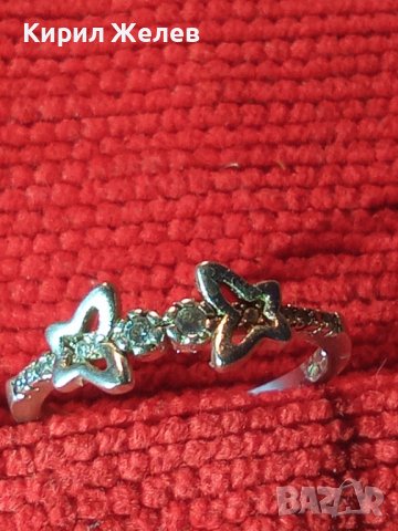 ПРЕКРАСЕН НЕЖЕН СРЕБЪРЕН ФЕШЪН АРТ ПРЪСТЕН СРЕБРО 925 ПРОБА 40245