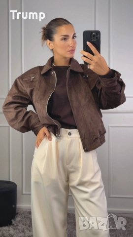 Красиво яке, велур, байкър стил, високо качество