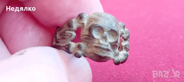 Оригинал "Bandenkampf",WW2,SS,немски пръстен, снимка 2 - Антикварни и старинни предмети - 53091152