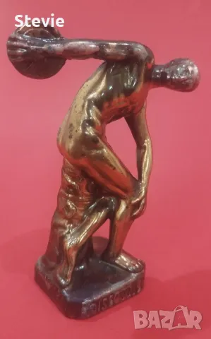 Медна фигура - Дискохвърляч, снимка 2 - Статуетки - 48430199