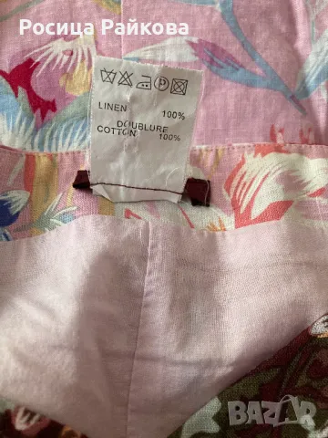 Ленена рокля 42 размер, снимка 8 - Рокли - 48733722