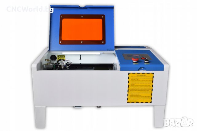CO2 Лазер 40W за Гравиране и Рязане 35x24cm + Air Assist + Red Point + Приставка, снимка 7 - Други машини и части - 33280462