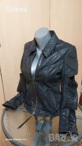 Яке TRUE-BORN. Естествена кожа. размер S., снимка 8 - Якета - 49744286