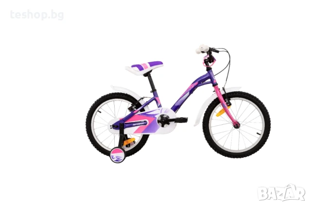 Детски велосипед HARDTAIL с помощни колела ALICE 18 1 SP в 6 цвята, снимка 4 - Детски велосипеди, триколки и коли - 50470639