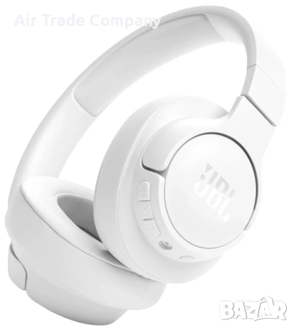 Безжични слушалки JBL Tune 720BT, Bluetooth, бели