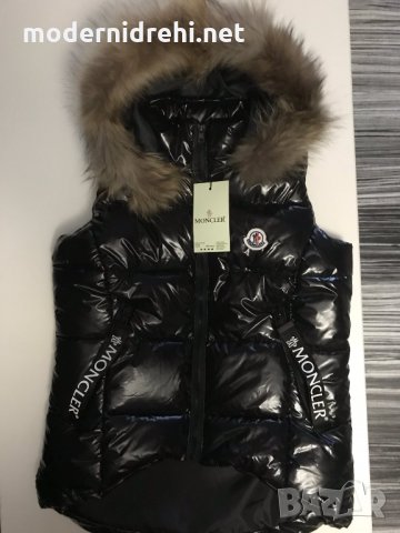 Дамски елек с лисица Moncler код 426, снимка 1 - Елеци - 26746545