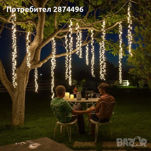3703 Водоустойчиви градински лед лампички , снимка 9 - Външни лампи - 37875306