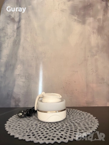 Сгъваема електрическа кана Plaibil от силикон и INOX, Retoo, 750 W, 0,5 L, подвижен кабел - Варна, снимка 3 - Кани - 53487643