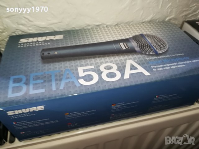 SHURE BETA 58A-МИКРОФОН БЕЗ БУТОН 1307221401, снимка 2 - Микрофони - 37377398