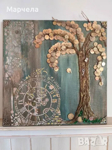 Картини "Дърво на парите" с монети, снимка 12 - Картини - 48769357
