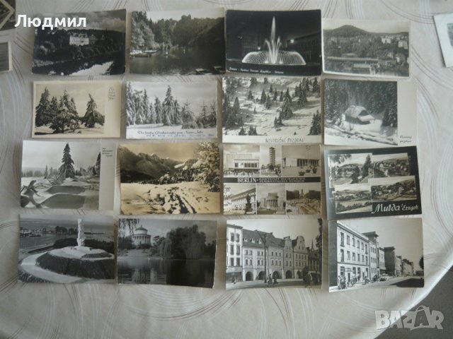 Стари черно-бели картички от Европа, снимка 6 - Антикварни и старинни предмети - 43485617