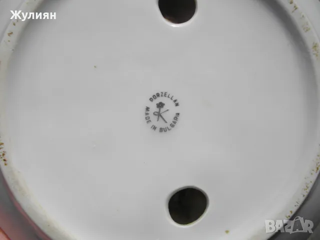 БЪЛГАРСКИ ПОРЦЕЛАНОВ ПЕПЕЛНИК ЦСКА , снимка 5 - Антикварни и старинни предмети - 49918284