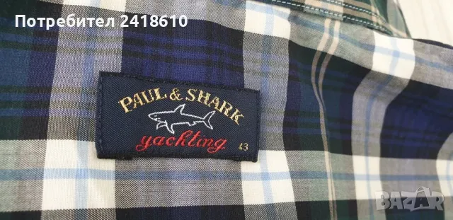 Paul & Shark Cotton  Mens Size 43  / XL ОРИГИНАЛ! МЪЖКА РИЗА!, снимка 11 - Ризи - 50272445
