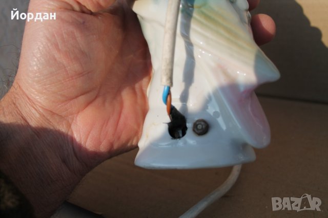 Немска порцеланова лампа, снимка 8 - Антикварни и старинни предмети - 43989150