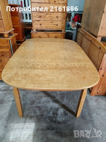 Дъбова трапезна маса , снимка 3 - Маси - 52012461