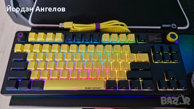 Клавиатура Lorgar KBP70TKLW , снимка 4 - Клавиатури и мишки - 53120637