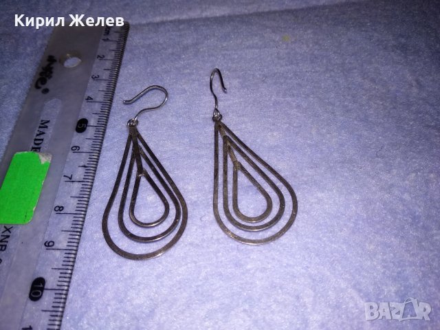 АЖУРНИ СРЕБЪРНИ СТИЛНИ РЕТРО АРТ ОБЕЦИ ВИСОКА ПРОБА СРЕБРО МАЙСТОРСКА РЪЧНА ИЗРАБОТКА 34366, снимка 6 - Обеци - 39470735