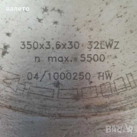 ЦИРКУЛЯРЕН ДИСК ВИДИРАН Ф350 , снимка 2 - Циркуляри - 49232614