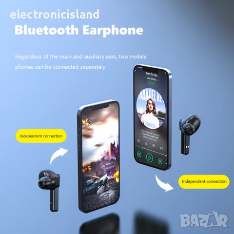 Безжични bluetooth геймърски слушалки KS06 TWS  Bluetooth 5.0, Шумопотискащи, музика, спорт, снимка 8 - Безжични слушалки - 37405936