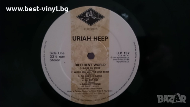 Грамофонна Плоча (Uriah Heep - Different World), снимка 3 - Грамофонни плочи - 52662514