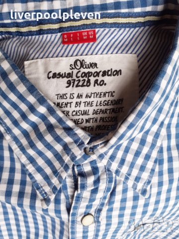 👉Разпродажба!S`Oliver Original М ефектна, снимка 6 - Ризи - 33100308