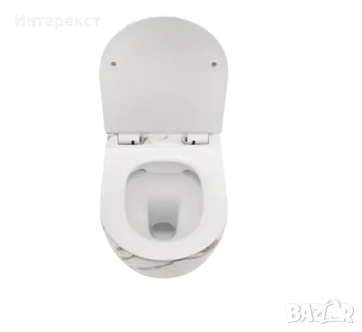 Луксозна тоалетна чиния с мраморен дизайн, снимка 4 - Други - 49122584