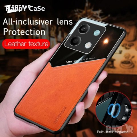 Xiaomi Redmi Note 13 Pro 4G 5G / 13 Pro+ / 13 5G / GENEROUS Кожен кейс гръб калъф с магнит, снимка 4 - Калъфи, кейсове - 43787545