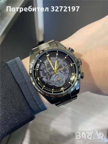 Citizen Back of The Moon Луксозен Мъжки, кварцов часовник, неръждаема стомана, календар,водоустойчив, снимка 7 - Мъжки - 40437070